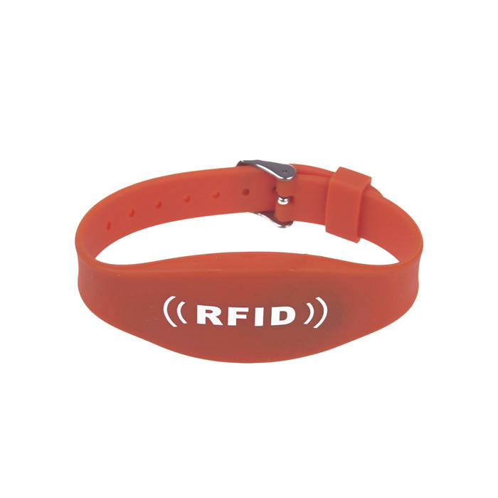 RFID 조정 가능한 듀얼 칩 실리콘 팔찌